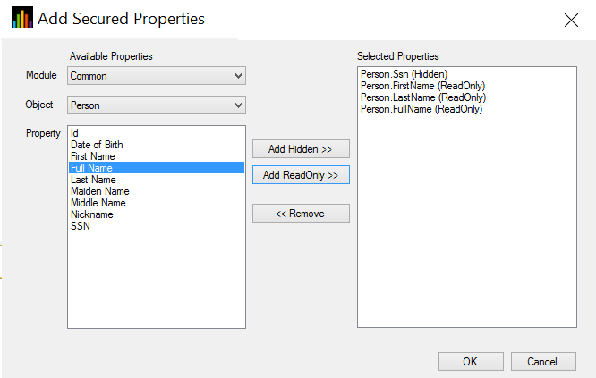 Add Secured Properties